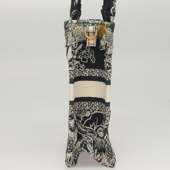 DIOR Mini Vertical Hand Bag Canvas Black - Picture 5 of 13